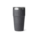 YETI Rambler 20 oz Black Stone BPA Free Stackable Tumbler with MagSlider Lid