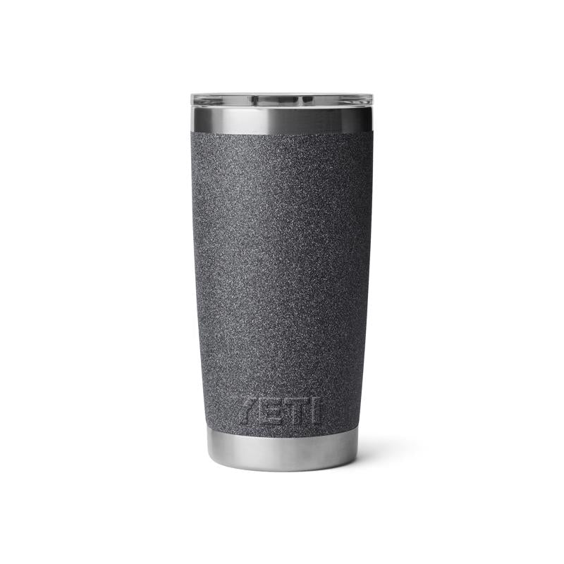 YETI Rambler 20 oz Black Stone BPA Free Tumbler with MagSlider Lid
