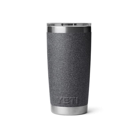 YETI Rambler 20 oz Black Stone BPA Free Tumbler with MagSlider Lid
