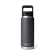 YETI Rambler 26 oz Black Stone BPA Free Bottle with Straw Cap