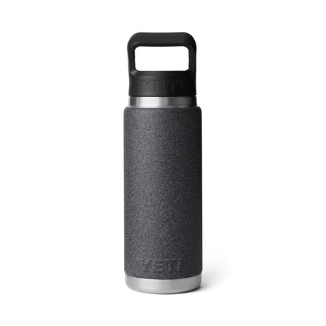 YETI Rambler 26 oz Black Stone BPA Free Bottle with Straw Cap
