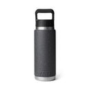 YETI Rambler 26 oz Black Stone BPA Free Bottle with Straw Cap