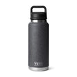 YETI Rambler 36 oz Black Stone BPA Free Bottle with Chug Cap