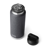 YETI Rambler 36 oz Black Stone BPA Free Bottle with Chug Cap