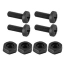 Custom Accessories Black Nylon License Plate Fasteners
