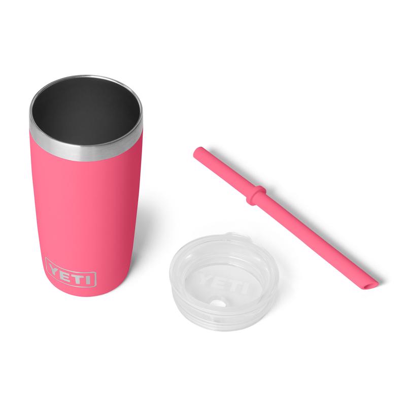 YETI Rambler Jr 10 oz Tropical Pink BPA Free Kids Cups with Silicone Straw