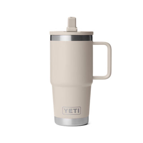 YETI Rambler 20 oz Cape Taupe BPA Free Travel Straw Mug