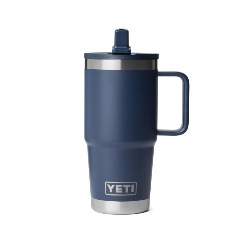 YETI Rambler 20 oz Navy BPA Free Travel Straw Mug