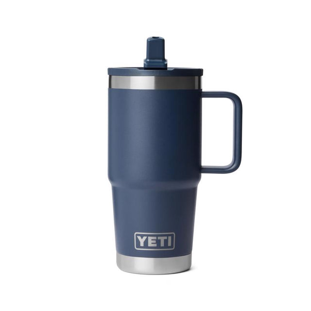 YETI Rambler 20 oz Navy BPA Free Travel Straw Mug