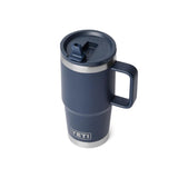 YETI Rambler 20 oz Navy BPA Free Travel Straw Mug