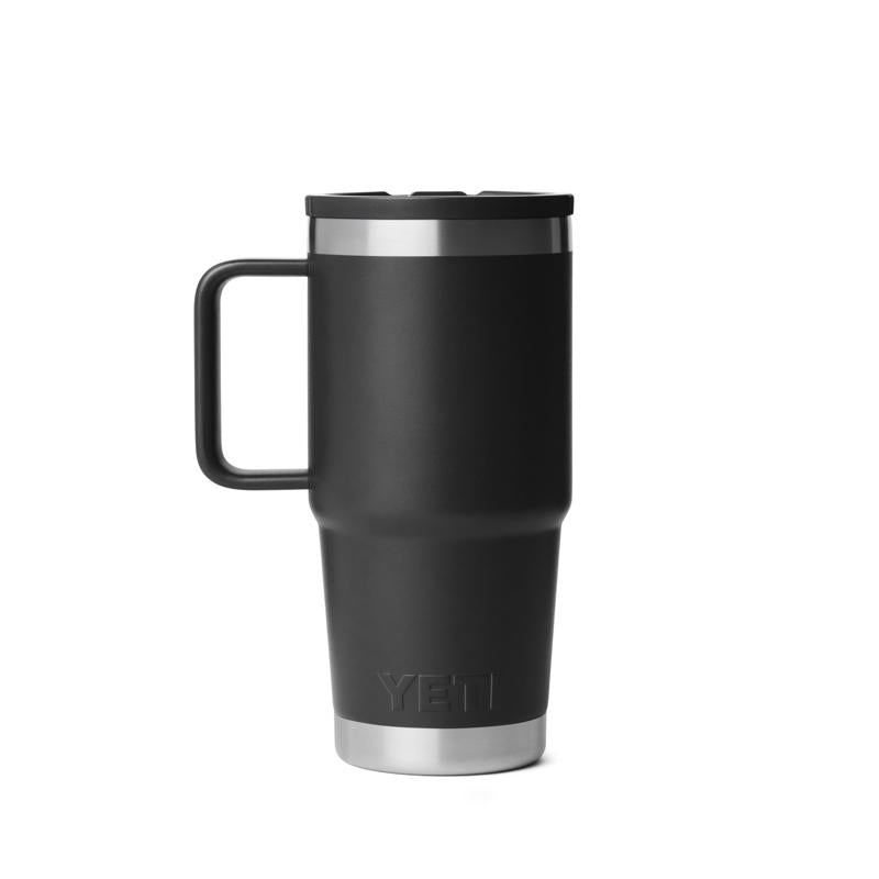 YETI Rambler 20 oz Black BPA Free Travel Straw Mug