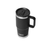 YETI Rambler 20 oz Black BPA Free Travel Straw Mug
