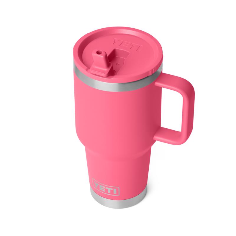 YETI Rambler 30 oz Tropical Pink BPA Free Travel Straw Mug