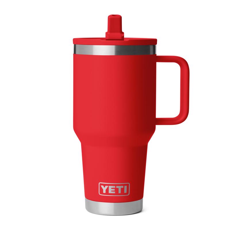 YETI Rambler 30 oz Rescue Red BPA Free Travel Straw Mug