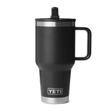 YETI Rambler 30 oz Black BPA Free Travel Straw Mug