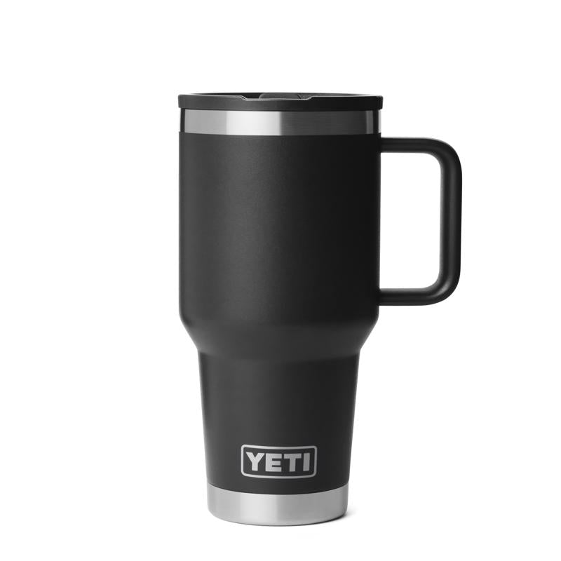 YETI Rambler 30 oz Black BPA Free Travel Straw Mug