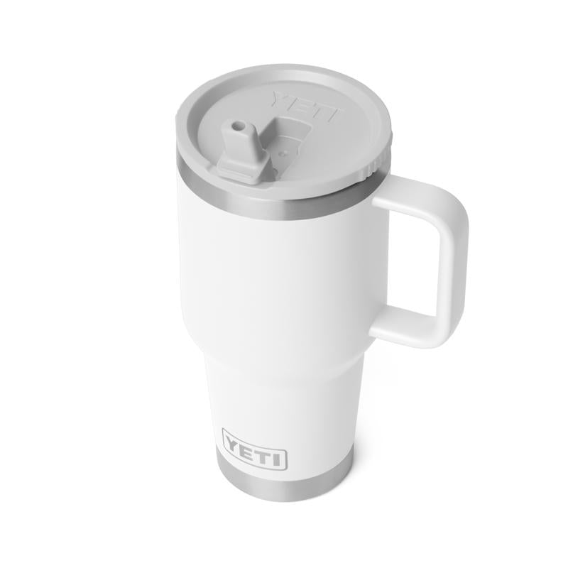 YETI Rambler 30 oz White BPA Free Travel Straw Mug