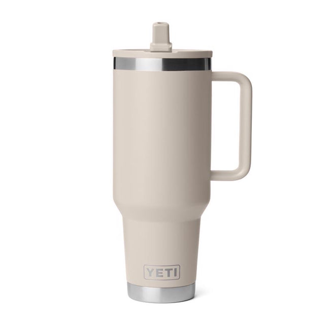 YETI Rambler 40 oz Cape Taupe BPA Free Travel Straw Mug