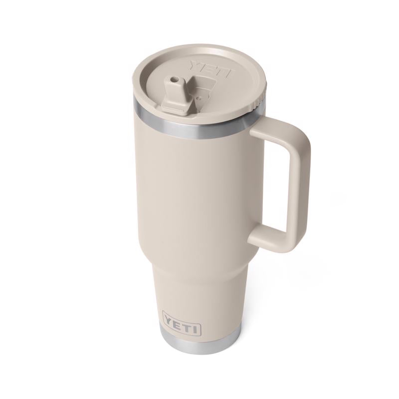 YETI Rambler 40 oz Cape Taupe BPA Free Travel Straw Mug