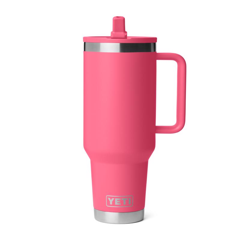 YETI Rambler 40 oz Tropical Pink BPA Free Travel Straw Mug