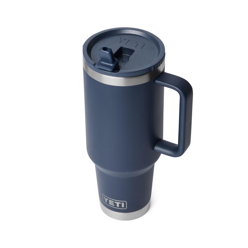 YETI Rambler 40 oz Navy BPA Free Travel Straw Mug