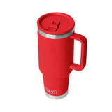 YETI Rambler 40 oz Rescue Red BPA Free Travel Straw Mug