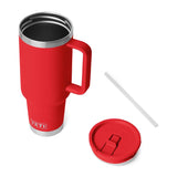 YETI Rambler 40 oz Rescue Red BPA Free Travel Straw Mug