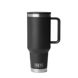 YETI Rambler 40 oz Black BPA Free Travel Straw Mug