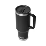 YETI Rambler 40 oz Black BPA Free Travel Straw Mug