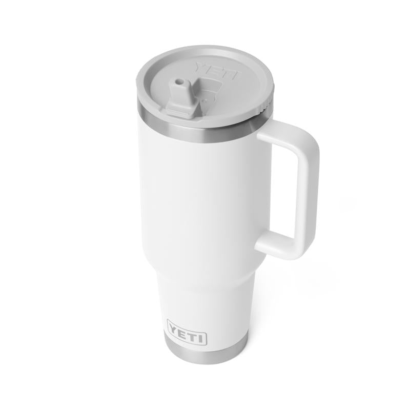 YETI Rambler 40 oz White BPA Free Travel Straw Mug