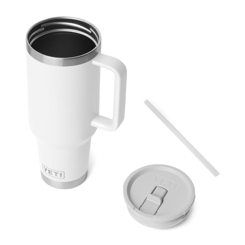 YETI Rambler 40 oz White BPA Free Travel Straw Mug