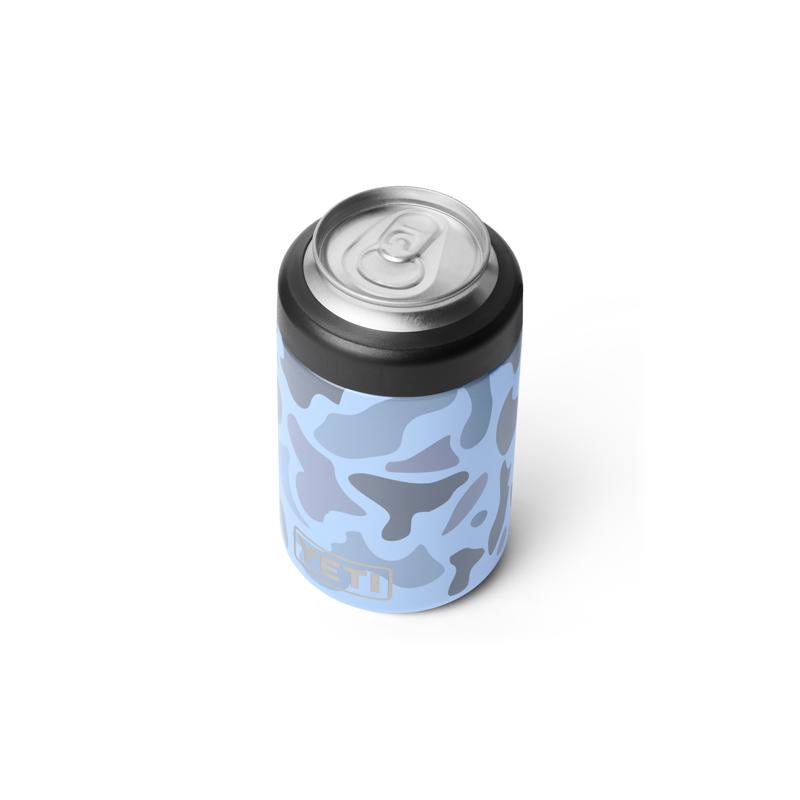 YETI Rambler 12 oz Blue Camo BPA Free Can Insulator