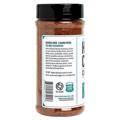 Hardcore Carnivore Tex Mex Bar-B-Q Rub/Seasoning 10.75 oz