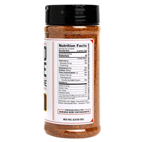 Hardcore Carnivore Cajun Bar-B-Q Rub/Seasoning 10.5 oz