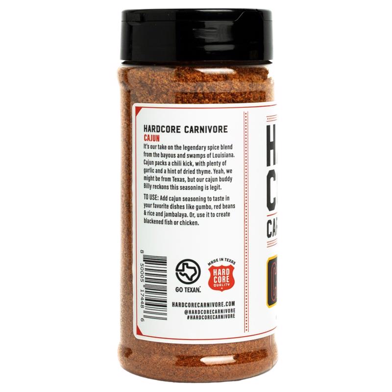 Hardcore Carnivore Cajun Bar-B-Q Rub/Seasoning 10.5 oz