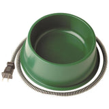 Farm Innovators Green Plastic 1 qt Heated Pet Bowl For Small Animals