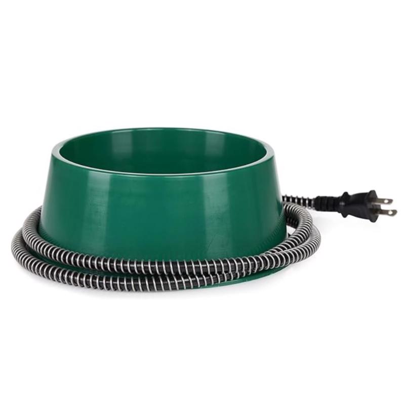 Farm Innovators Green Plastic 1 qt Heated Pet Bowl For Small Animals