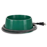 Farm Innovators Green Plastic 1 qt Heated Pet Bowl For Small Animals