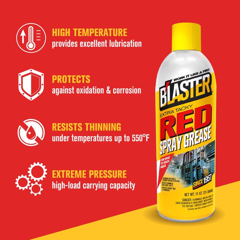 Blaster Red Grease 11 oz