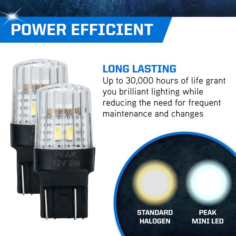 Peak LED Forward Lighting Miniature Automotive Bulb 3157