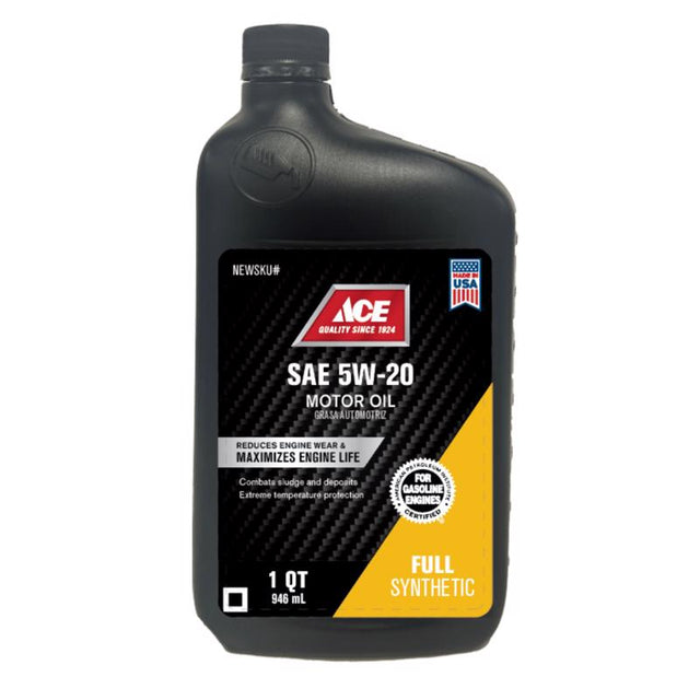 Ace 10W-30 Gasoline Synthetic Motor Oil 1 qt 1 pk