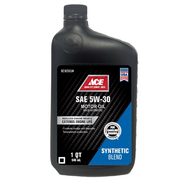 Ace 10W-40 Synthetic Blend Motor Oil 1 qt 1 pk