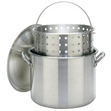 POT W/LID&BSKT ALUM 80QT