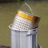 Bayou Classic Aluminum Grill Stockpot with Basket 80 qt 1 pk