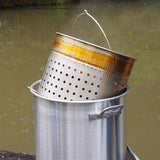 Bayou Classic Aluminum Grill Stockpot with Basket 100 qt 1 pk