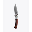 Benchmade Dark Brown Wood S30V Steel > 6 in. Gray Aluminum & Wood Folding Knife