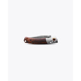 Benchmade Dark Brown Wood S30V Steel > 6 in. Gray Aluminum & Wood Folding Knife