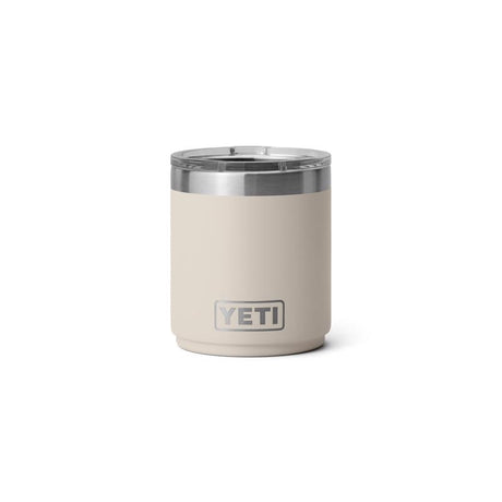 YETI Rambler 10 oz Cape Taupe BPA Free Ceramic Lined Stackable Lowball Tumbler with MagSlider Lid