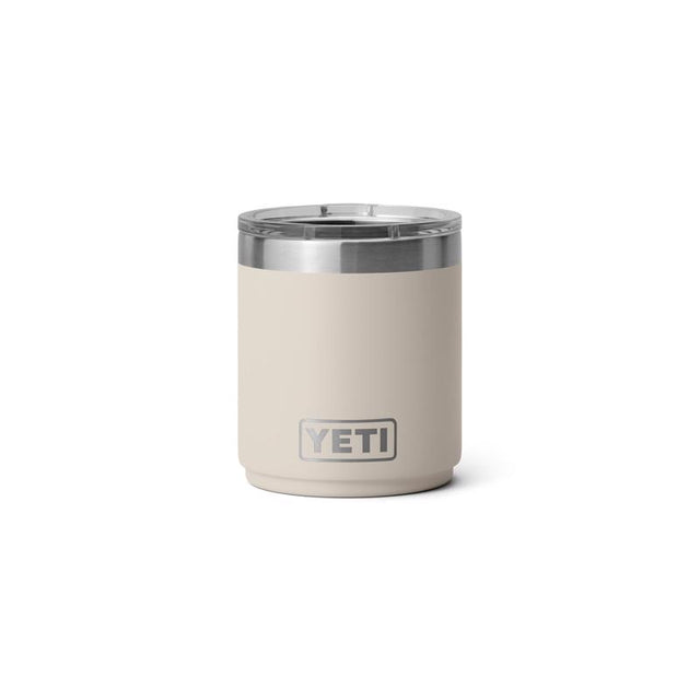 YETI Rambler 10 oz Cape Taupe BPA Free Ceramic Lined Stackable Lowball Tumbler with MagSlider Lid
