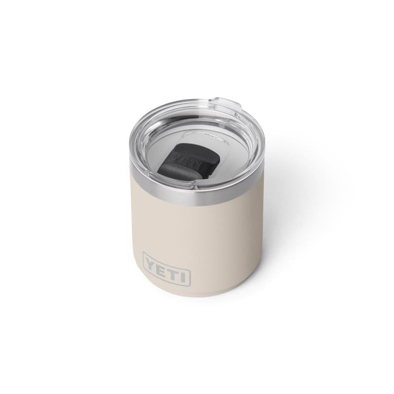 YETI Rambler 10 oz Cape Taupe BPA Free Ceramic Lined Stackable Lowball Tumbler with MagSlider Lid